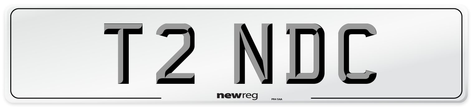 T2 NDC Number Plate from New Reg